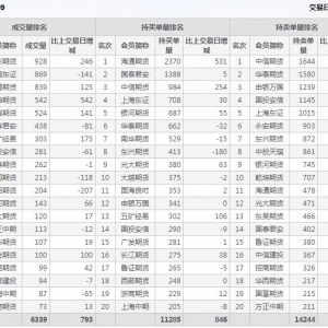 2021年2月2日IC中證500股指期貨9月份合約（IC2109）持倉