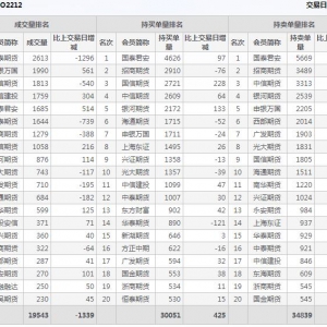 2022年10月26日滬深300股指期權12月份合約（IO2212）持倉一覽表