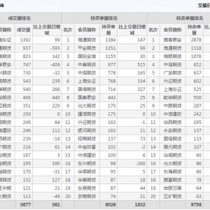 2022年10月27日IC中證500股指期貨06月份合約（IC2306）持倉