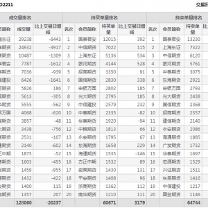 2022年10月27日滬深300股指期權(quán)11月份合約（IO2211）持倉(cāng)一覽表