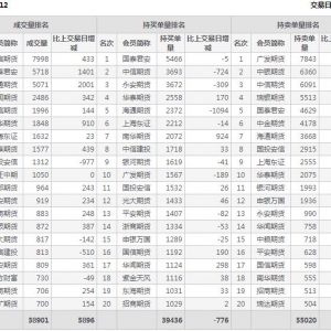 2022年10月28日IH上證50股指期貨12月份合約（IH2212）持倉一覽表