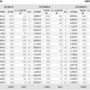 2022年11月1日IC中證500股指期貨06月份合約（IC2306）持倉