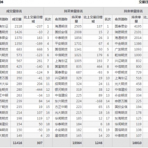 2022年11月2日IC中證500股指期貨06月份合約（IC2306）持倉