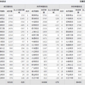 2022年11月2日滬深300股指期權(quán)12月份合約（IO2212）持倉一覽表