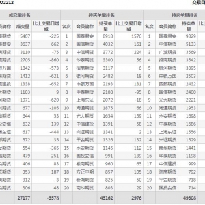 2022年11月9日滬深300股指期權12月份合約（IO2212）持倉一覽表