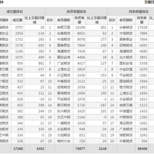 2022年11月10日IC中證500股指期貨03月份合約（IC2303）持倉