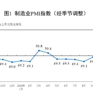 利好傳來！2024年10月制造業PMI連續兩個月上升